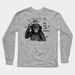 Spirit Animal - Monkey Long Sleeve T-Shirt